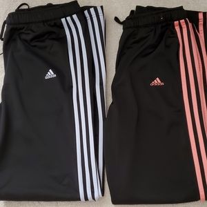 2 PAIRS Adidas Original Track Pants Size M